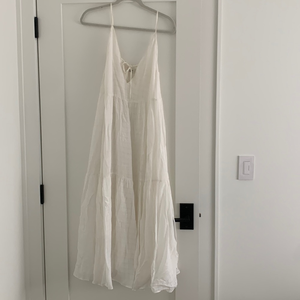Wilfred white maxi dress xxs